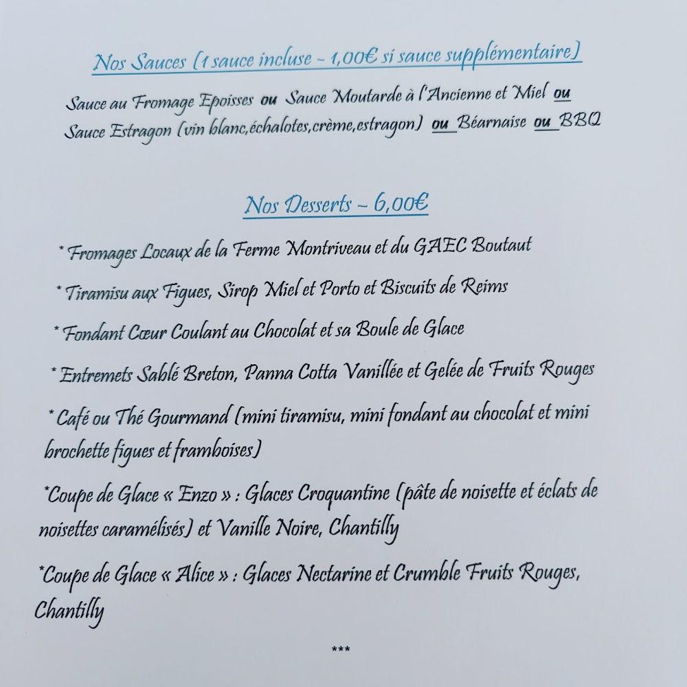 Au Grès des Envies - Menu Image 1